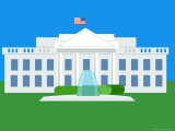 Illustration of the White House  Washington DC  United States of America