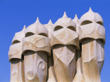 Gaudi Architecture  Casa Mila  La Pedrera House  Catalunya (Catalonia) (Cataluna)  Spain