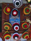 Rasta (Rastafarian) Hats on Display  Tobago  Trinidad and Tobago  West Indies  Caribbean