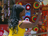 Rasta (Rastafarian) Hats on Display  Tobago  Trinidad and Tobago  West Indies  Caribbean