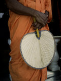 Buddhist Monk with Fan  Sri Lanka  Asia