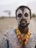 Portrait of a Karo Tribesman  Lower Omo Valley  Ethiopia