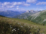 View from Col d'Allos  Parc National Du Mercantour  Near Barcellonette  Provence  France