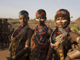 People of the Hamer Tribe  the Woman's Hair Treated with Ochre  Southern Ethiopia  Ethiopia