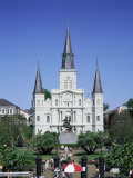 St Louis Christian Cathedral in Jackson Square  French Quarter  New Orleans  Louisiana  USA