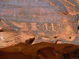 Ancient Indian Carvings Drawn Between 300Bc and 1150 Ad  Petroglyph Canyon  Nevada  USA