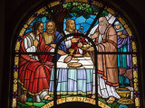 Stained Glass Window in Holy Trinity Cathedral  Addis Ababa  Ethiopia