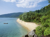 View Along the Coast  Nazri's Beach and Rainforest  Air Batang Bay  Pahang  Malaysia