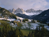 St Magdalena and Geisslerspitzen  3060M  Val De Funes  South Tirol (Tyrol)  Italy