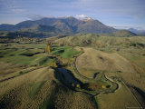 Aerial View from a Balloon of Countryside Around Queenstown  New Zealand  Pacific