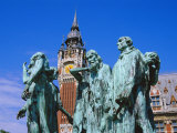 The Burghers of Calais  Statue by Rodin  in Front of the Town Hall  Picardie (Picardy)  France