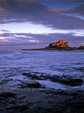 Bamburgh Castle at Dusk  Northumberland  England