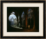 Interior of an Abbey in Ruins  1848