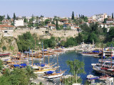 Harbour and Town  Antalya  Lycia  Anatolia  Turkey  Asia Minor  Asia