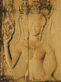 Relief Carving on the Temple at Angkor Wat  Angkor  Siem Reap  Cambodia  Indochina  Asia