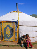 Nomads' Encampment  Orkhon Valley  Ovorkhangai  Mongolia