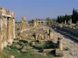 Archaeological Site  Hierapolis  Pamukkale  Denizli Province  Anatolia  Turkey  Asia Minor  Asia