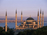 Dome and Minarets of the Blue Mosque (Sultan Ahmat Mosque)  Istanbul  Turkey