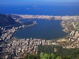 Aerial View of Lago Rodrigo De Freitas and the Quarter of Ipanema  Rio De Janeiro  Brazil