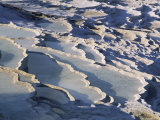 Terraces at Pamukkale  Hierapolis-Pamukkale  Denizli Province  Anatolia  Turkey  Asia Minor  Asia