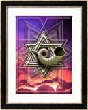 The Star of David with a Shofar Coming out of the Center