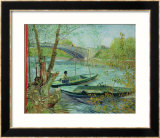 Fishing in the Spring  Pont de Clichy  c1887