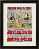 Electoral Campaign Poster for the Union Nomination with Abraham Lincoln Running for President