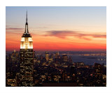 New York Sunset - Aerial View