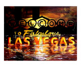 Abstract Las Vegas Sign