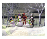 Three Snowmen in the Night