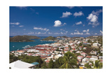 Aerial View of Charlotte Amalie St Thomas USVI