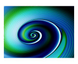 Blue Green Spiral