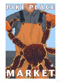 King Crab Fisherman  Pike Place Market  Seattle