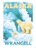 Polar Bears & Cub  Wrangell  Alaska