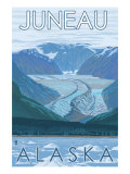 Glacier Scene  Juneau  Alaska