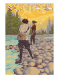 Women Fly Fishing  Montana