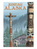 Alaska Totem Poles  Juneau  Alaska