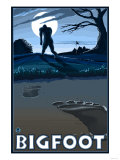 Big Foot walking through Golf Course