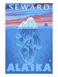 Iceberg Cross-Section  Seward  Alaska