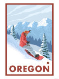Snowboarder Scene  Oregon