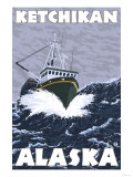 Fishing Boat Scene  Ketchikan  Alaska