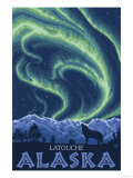 Northern Lights  Latouche  Alaska