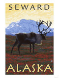 Caribou Scene  Seward  Alaska