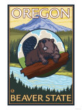 Beaver and Mount Hood Scene