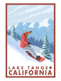 Snowboarder Scene  Lake Tahoe  California