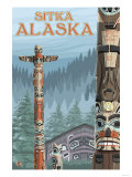 Alaska Totem Poles  Sitka  Alaska