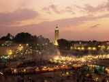 Place Jemaa El Fna (Djemaa El Fna)  Marrakesh (Marrakech)  Morocco  North Africa  Africa