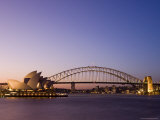 Opera House and Harbour Bridge  Sydney  New South Wales  Australia  Pacific