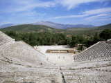 Ancient Greek Theatre  Epidaurus  Unesco World Heritage Site  Peloponnese  Greece  Europe