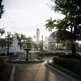 View Across Parc Central  Cienfuegos  Cuba  West Indies  Central America